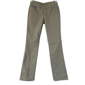 KUHL Women’s Kontour Straight Jeans Size 2 Regular Olive Green Hiking 6374 *EUC